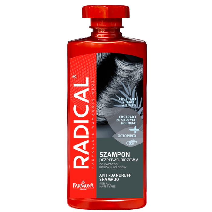 Radical Anti-Dandruff Shampoo szampon przeciw³upie¿owy ka¿dy rodzaj w³osów 400ml