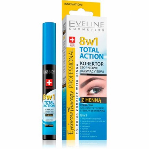 Eyebrow Therapy Total Action 8w1 korektor stopniowo barwi±cy brwi z henn± 10ml