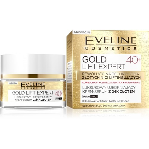 Gold Lift Expert 40+ luksusowy ujêdrniaj±cy krem-serum z 24k z³otem dla cery dojrza³ej dzieñ/noc 50ml