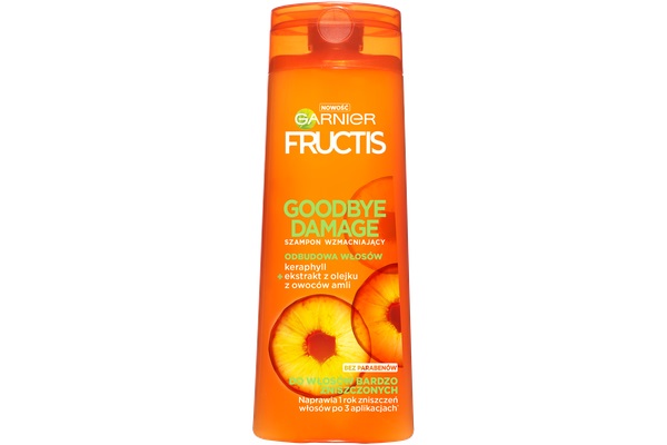 Fructis Goodbye Damage szampon wzmacniaj±cy do w³osów bardzo zniszczonych 250 ml