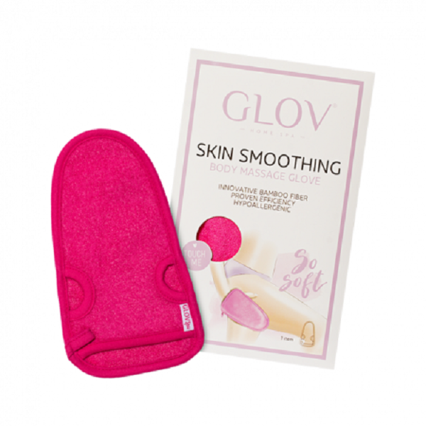 Glov Skin Smoothing Body Massage Glove rkawiczka do masau ciaa Pink