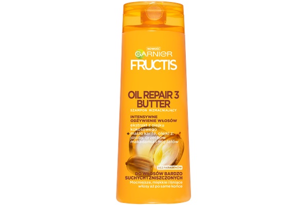 Fructis Oil Repair 3 Butter szampon wzmacniaj±cy do w³osów bardzo suchych i zniszczonych 400 ml