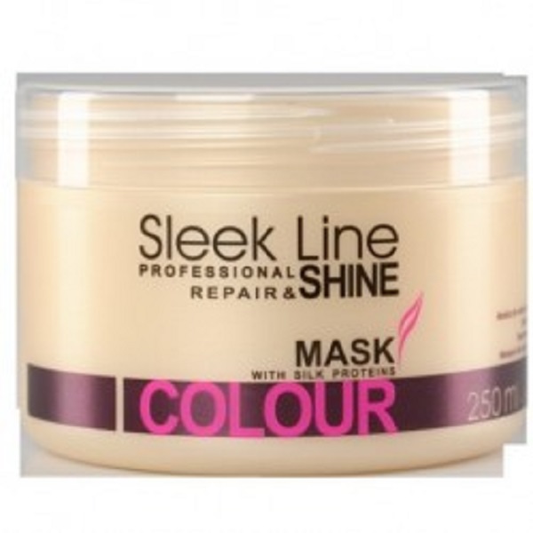 Sleek Line Colour Mask maska z jedwabiem do w³osów farbowanych 250ml