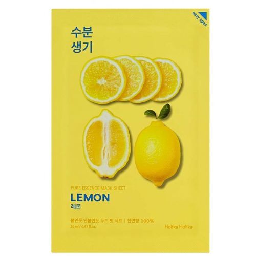 HOLIKA HOLIKA Pure Essence Mask Sheet Lemon rozjaniajca maseczka z ekstraktem z cytryny 20ml
