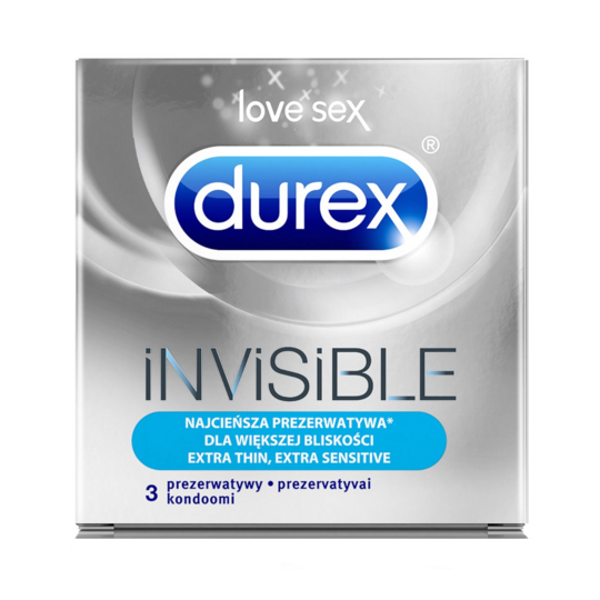 Invisible prezerwatywy dla wi?kszej blisko?ci 3szt