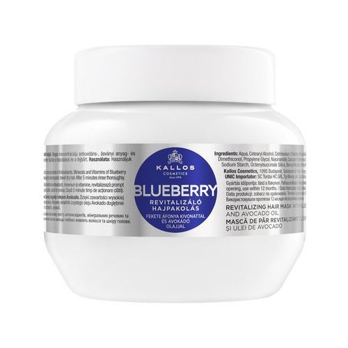 Blueberry Revitalizing Hair Mask With Blueberry Extract And Avocado Oil rewitalizuj±ca maska do w³osów z ekstraktem jagód i olejem avokado 275ml