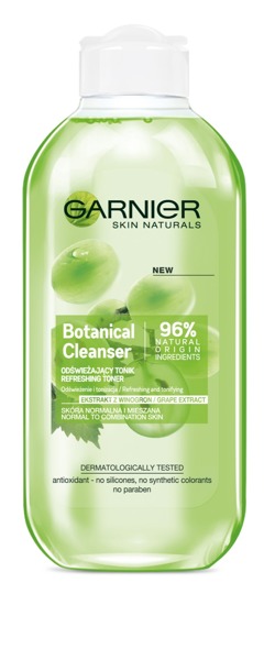 Botanical Cleanser Refreshing Toner od¶wie¿aj±cy tonik dla skóry normalnej i mieszanej Ekstrakt z Winogron 200ml
