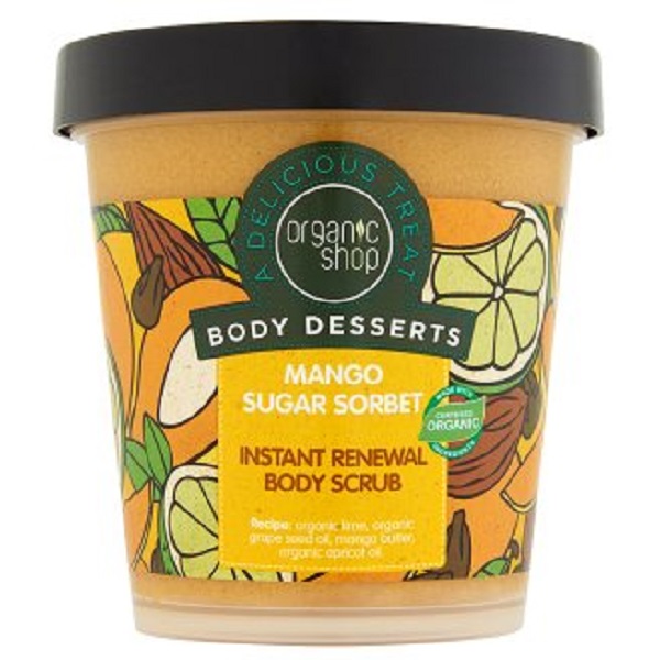 Body Desserts Mango Sugar Sorbet Body Scrub cukrowy peeling do cia³a o zapachu Mango 450ml