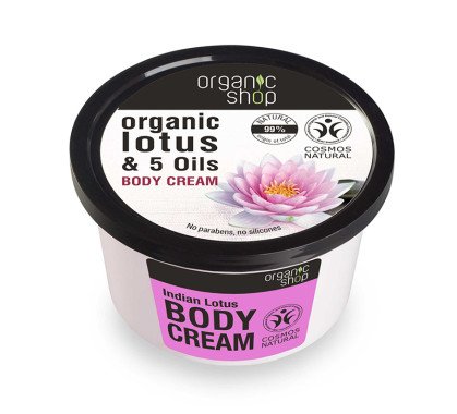 Organic Lotus & 5 Oils Body Cream krem do cia³a Indyjski Lotos 250ml