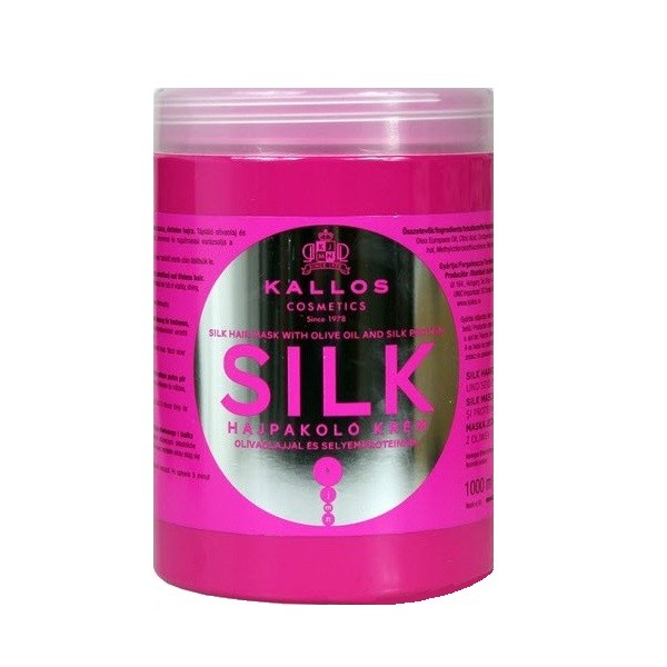 Silk Hair Mask With Olive Oil And Silk Protein jedwabna maska do w³osów z proteinami oliwy z oliwek i jedwabiu 1000ml